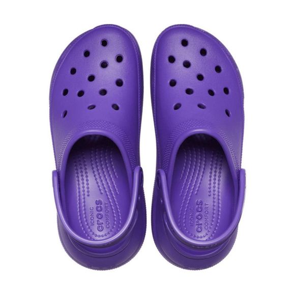 Crocs Classic Crush 207521-518 Unisex Neon Purple Comfort Clog Size US 13 SM88 - Picture 4 of 5